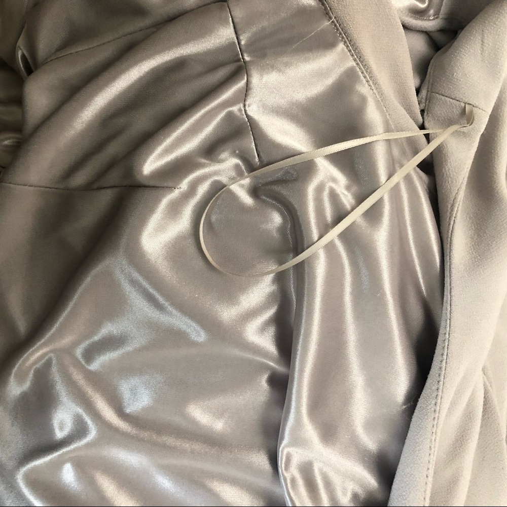 Jessica Simpson Semi Formal Light Grey Dress Size S - Picture 7 of 10